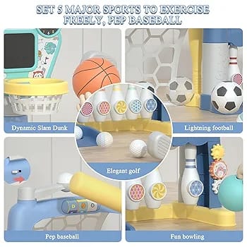 Football and basketball hoop