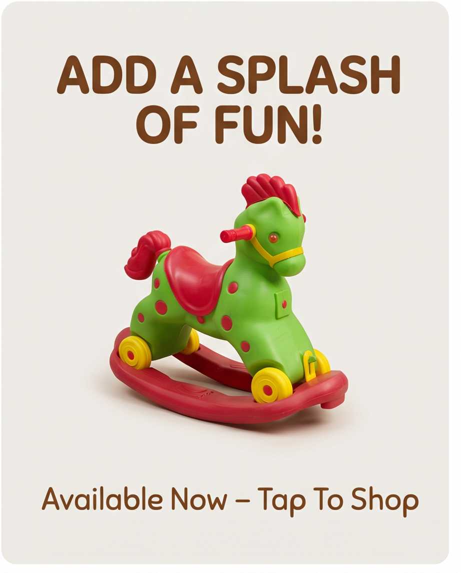 horse pony plastic rocker
