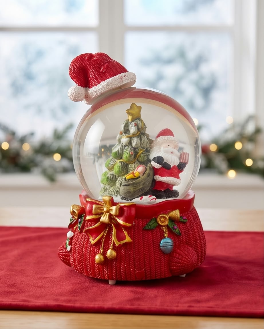 decorative Christmas snow globes