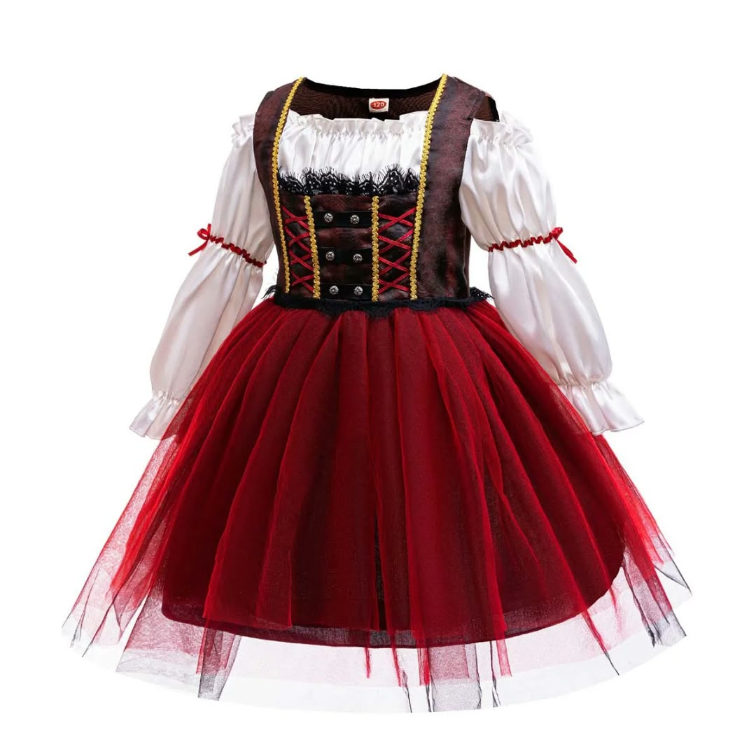 children's Halloween Girl Pirate Princess Costume Dress