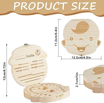 Wooden baby memory box
