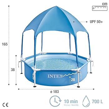 Intex canopy Metal frame swimming pool