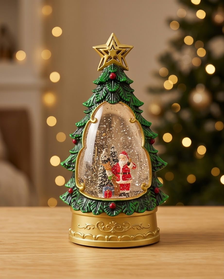Christmas Tree Snow Globe / Lantern