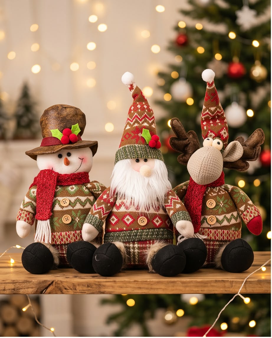 festive holiday plush