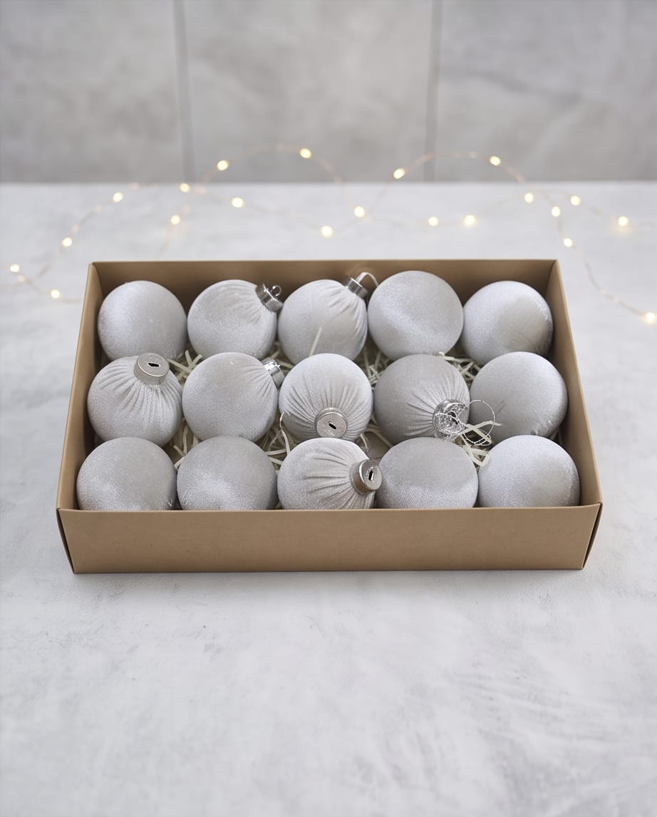 velvet Christmas tree ball ornaments