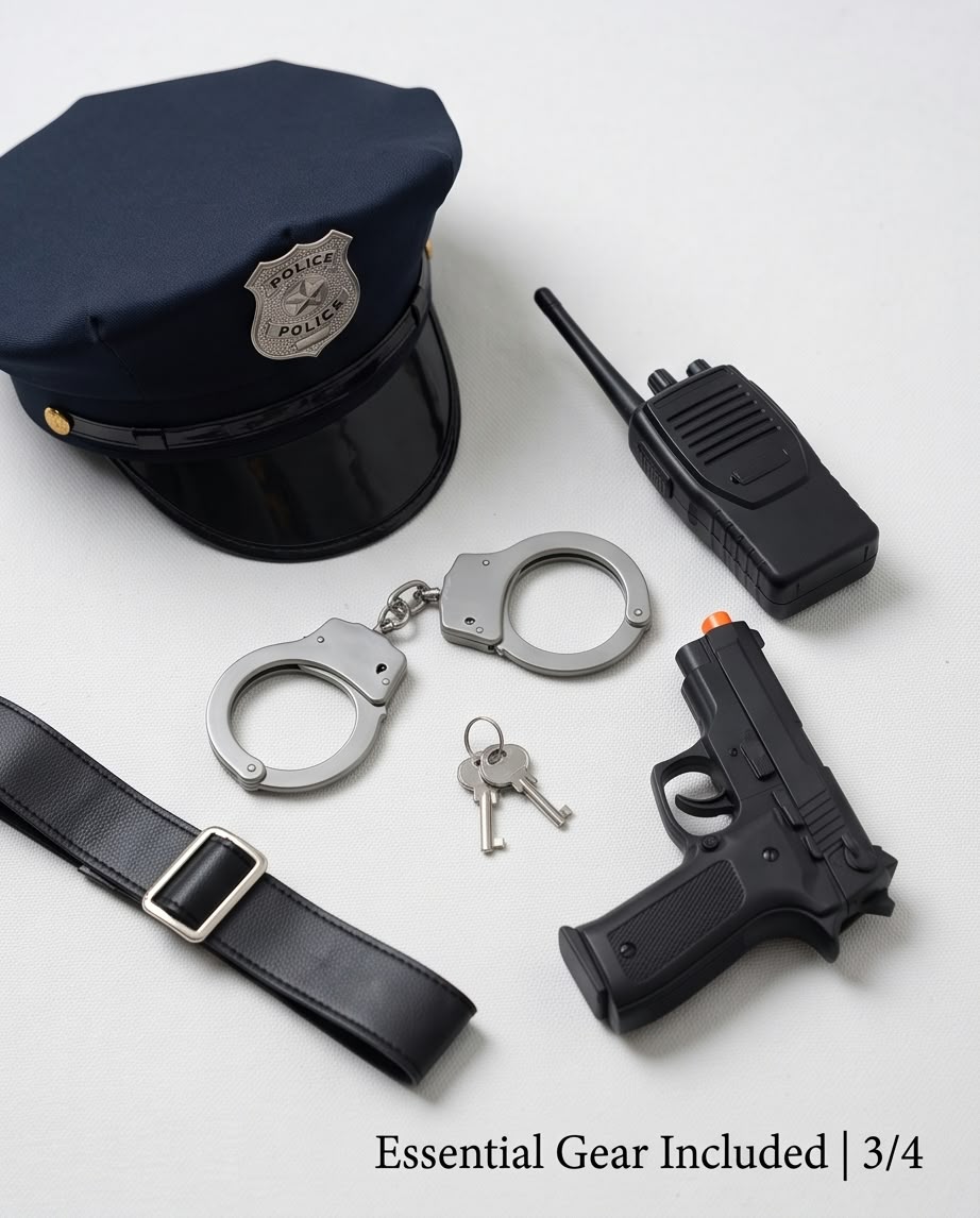 navy-blue kids' police officer dress-up