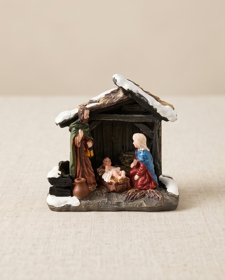 Wizardi Nativity Scene Christmas Village Figurine