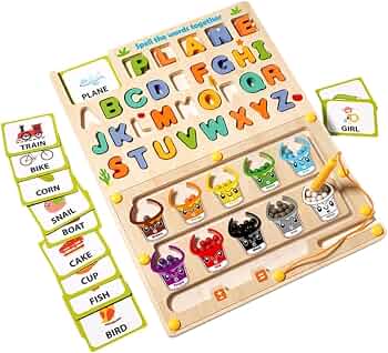 3-in-1 wooden educational toy
