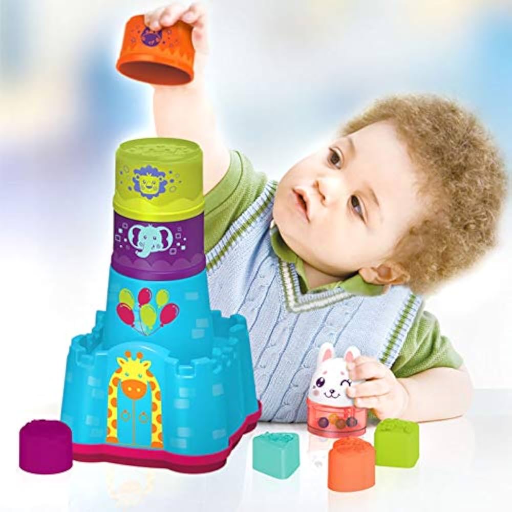 Stacking cup tower & storage bin