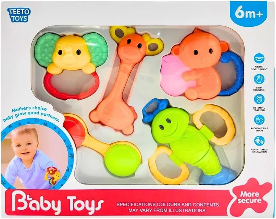 Baby rattle & teeth toy sets