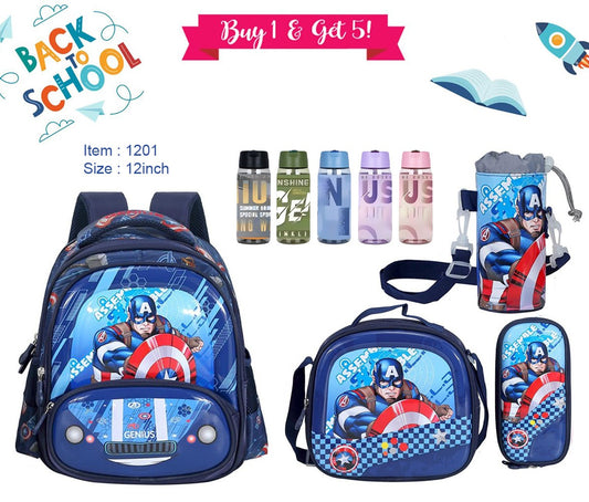 Superman Backpack 12” set