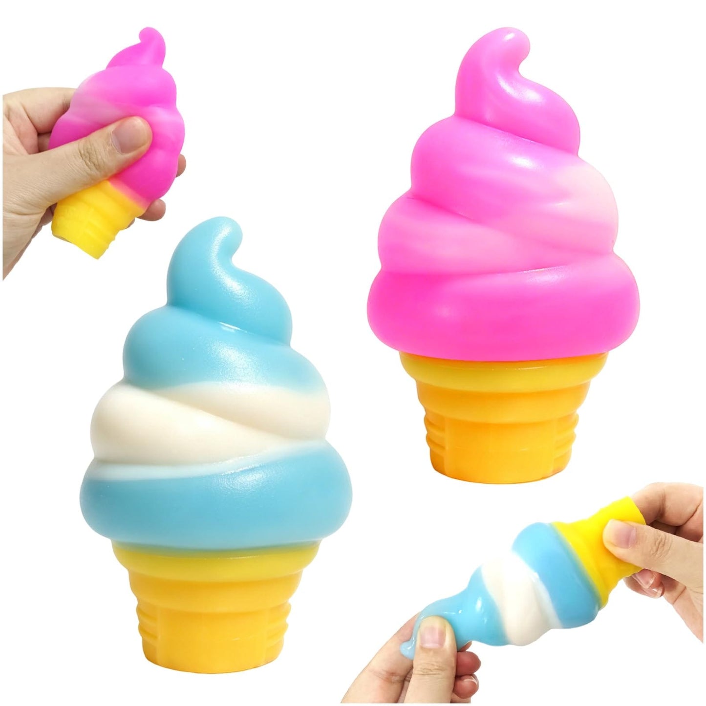 Ice cream cone stress relief toy