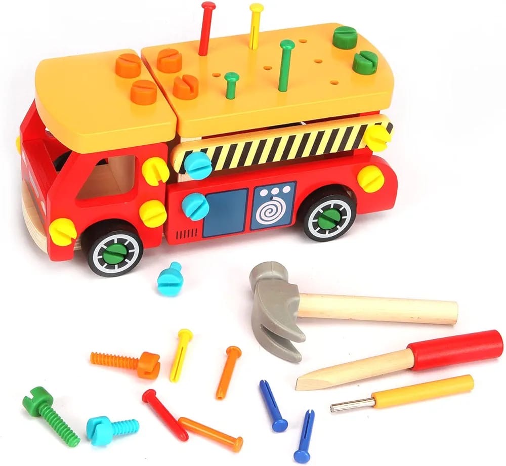 Wooden disassembly & assembly nut truck