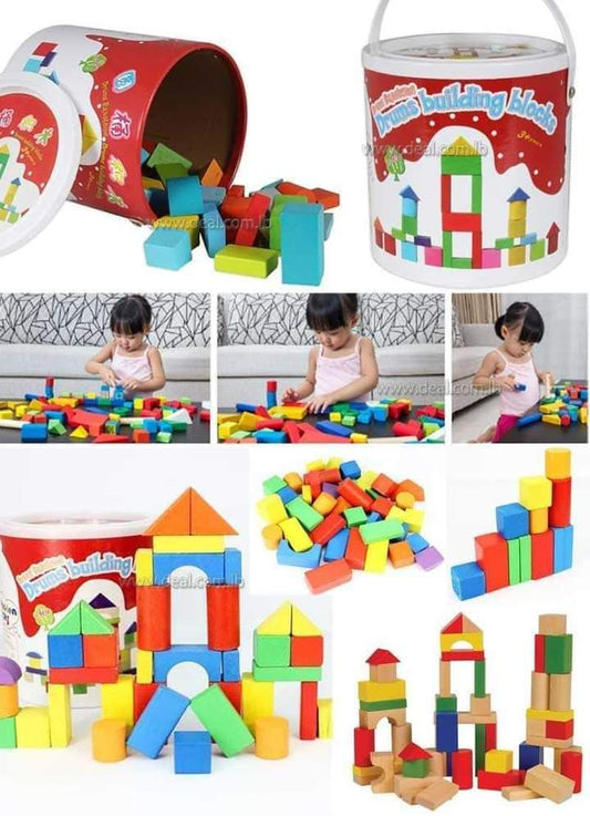 Wooden building blocks