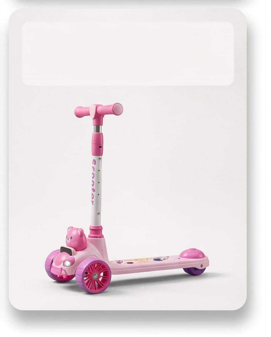 Teddy bear kids kick scooter