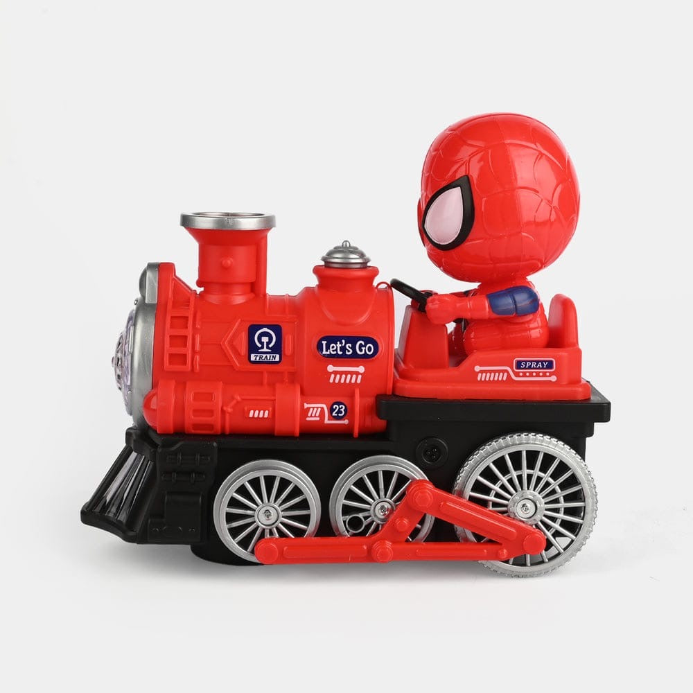 Spider man simulated chimney train
