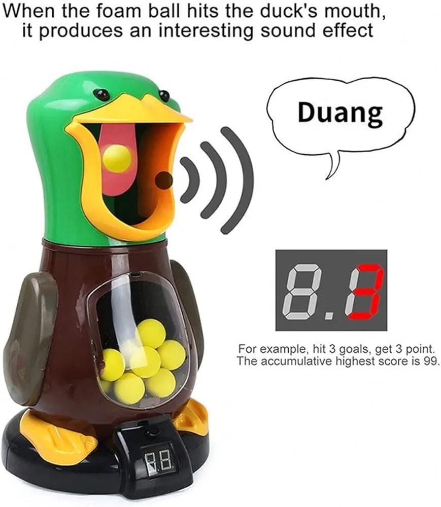 Duck and gun