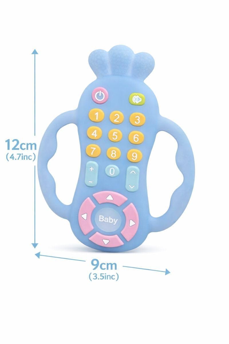 silicone baby remote control teething toy.