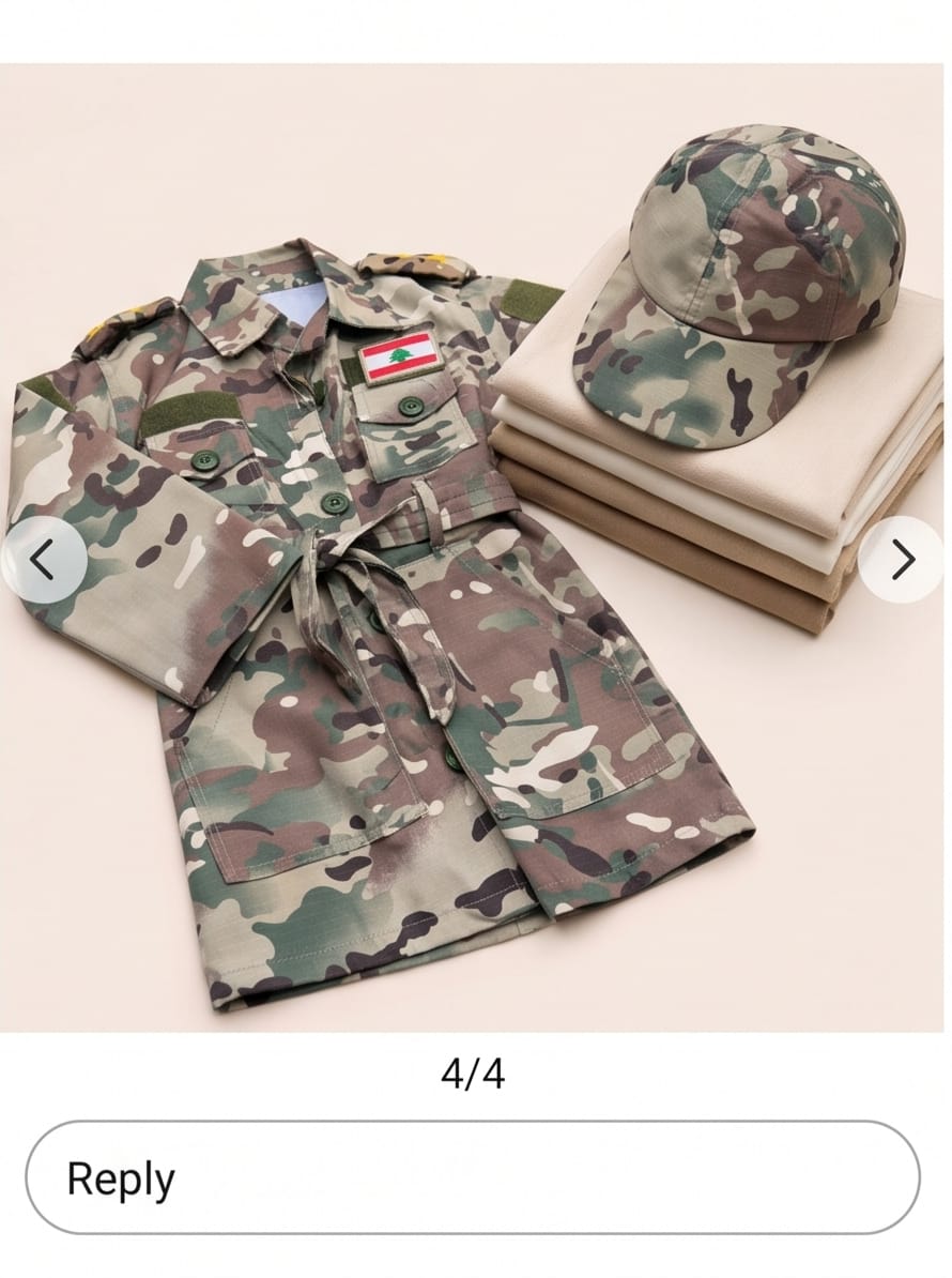 Lebanese Army-style children's dress