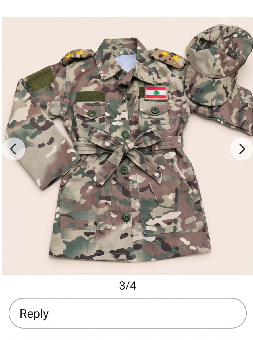 Lebanese Army-style children's dress
