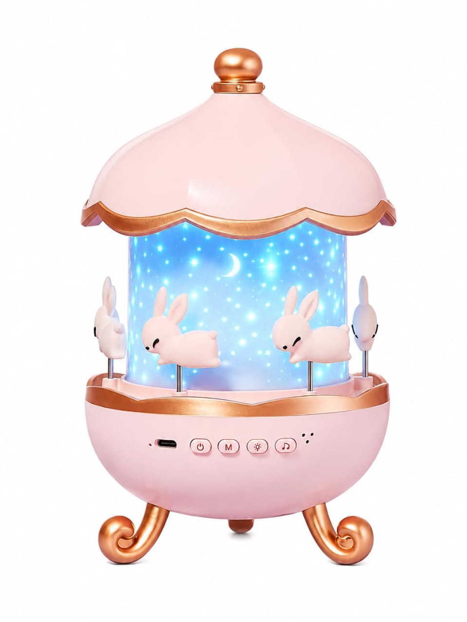Bunny Carousel Night Light Projector