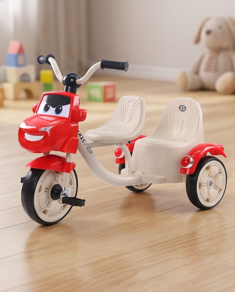 double-seat toddler tricycle