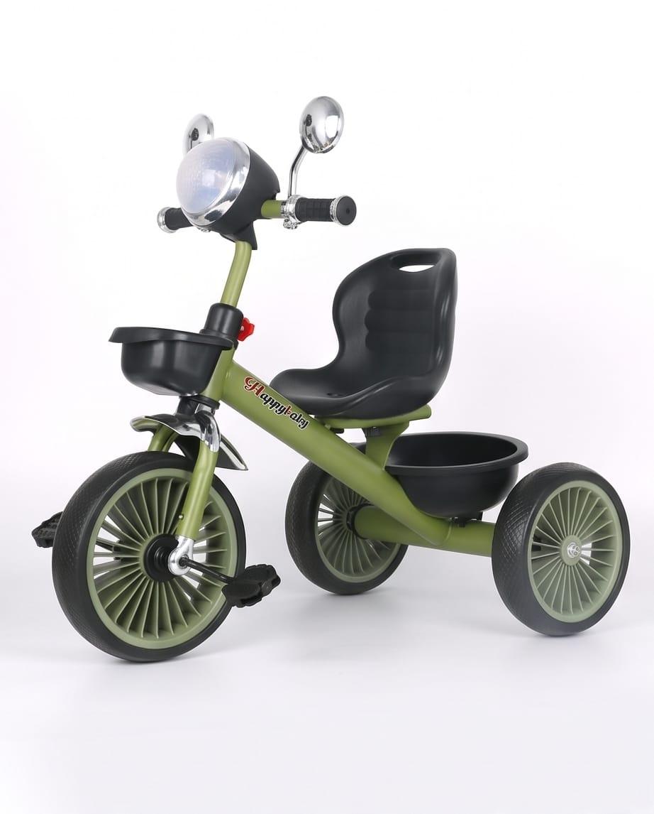 child's three-wheeled ride-on tricycle