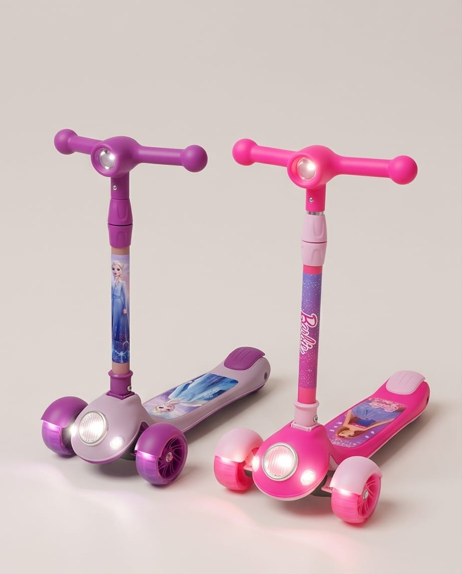 Marvel Spider-Man 3-wheel foldable twist scooter