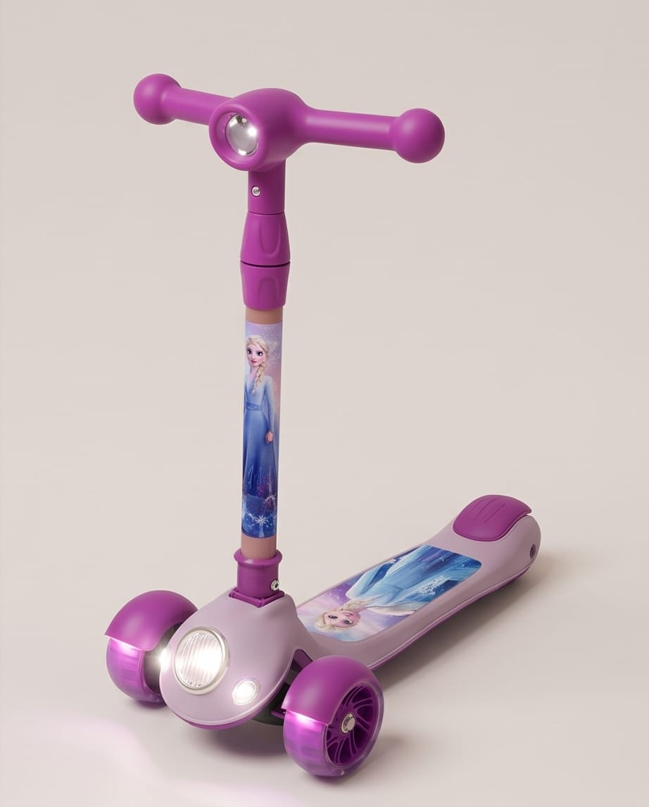 Marvel Spider-Man 3-wheel foldable twist scooter