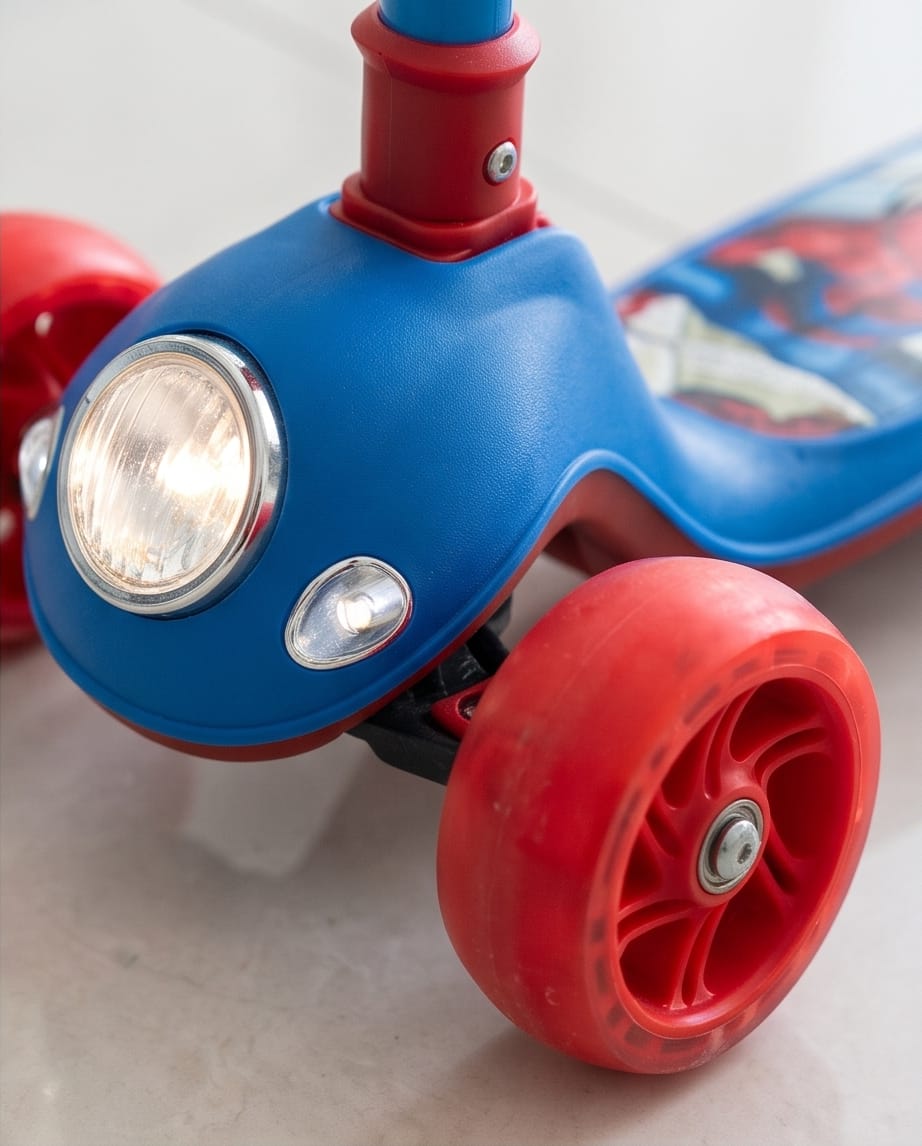 Marvel Spider-Man 3-wheel foldable twist scooter