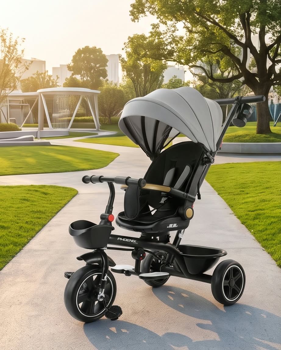 multi-functional children's tricycle stroller.