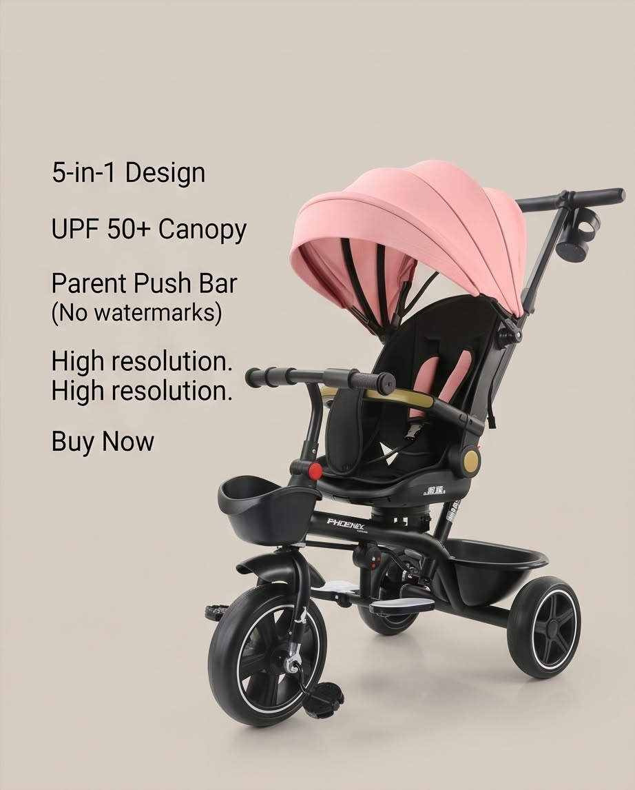 multi-functional children's tricycle stroller.