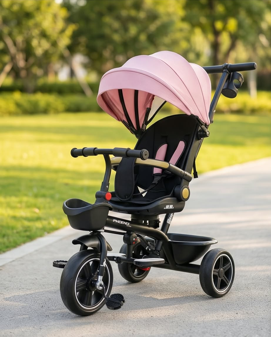 multi-functional children's tricycle stroller.