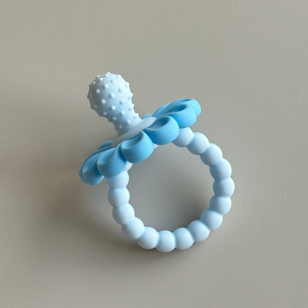 flower-shaped silicone baby teether