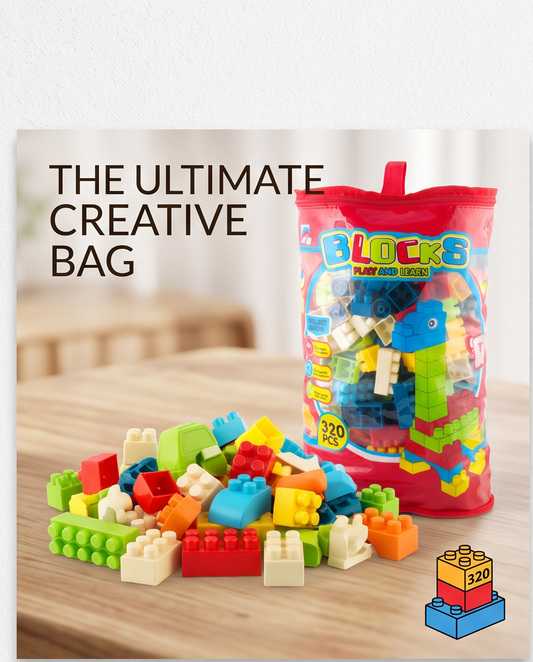 320-piece "Blocks Play and Learn" large building blocks set