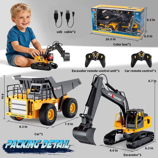 Remote control construction truck