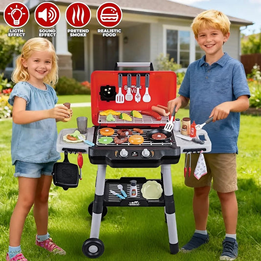 Barbecue grill play set