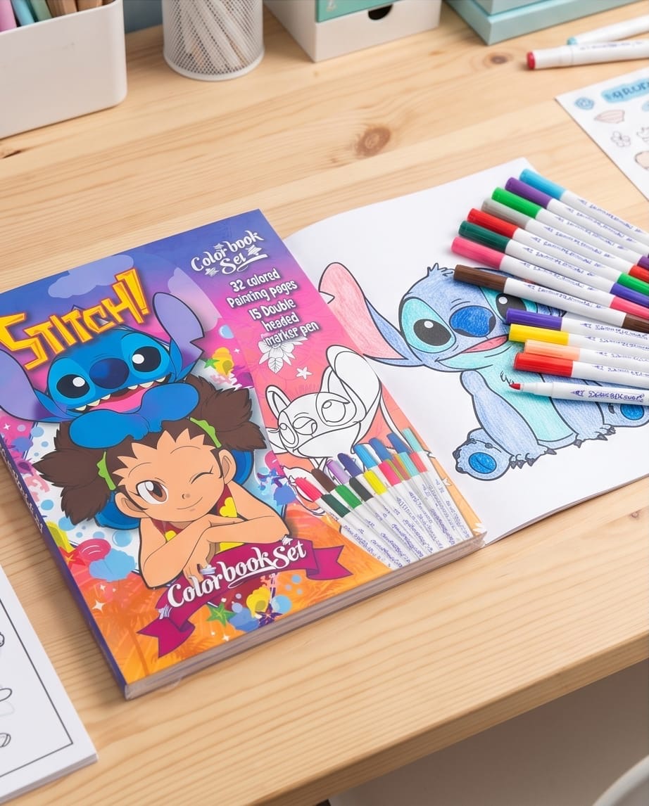 Character coloring book set