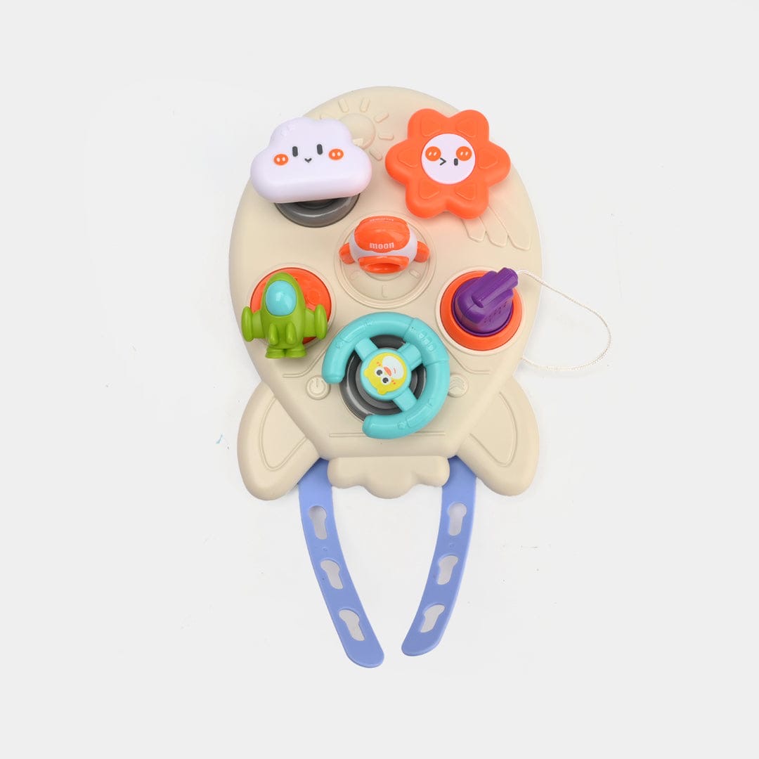 Cartoon rocket busy board