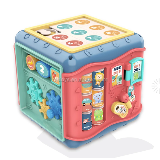 Activity Cube Box for Babies and Toddlers