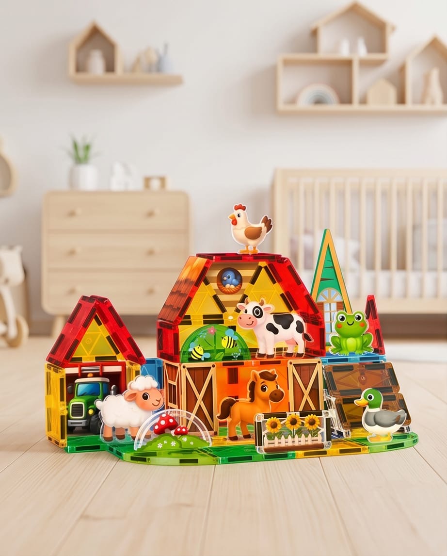 Magnetic tiles set