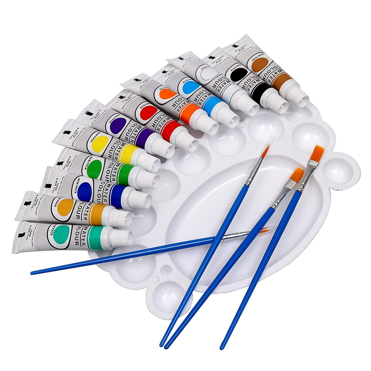 Acrylic paint and palette set