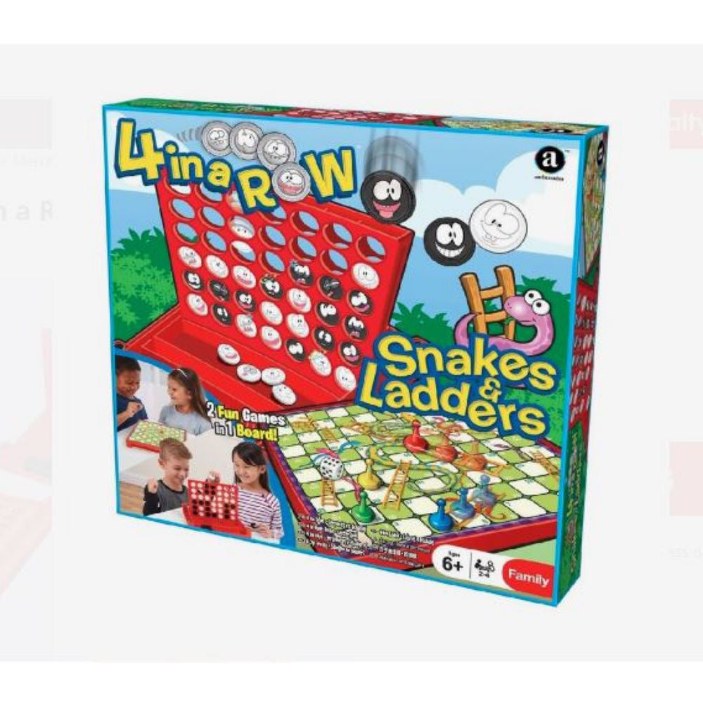 2in1 game set (4in row +snakes and ladders )