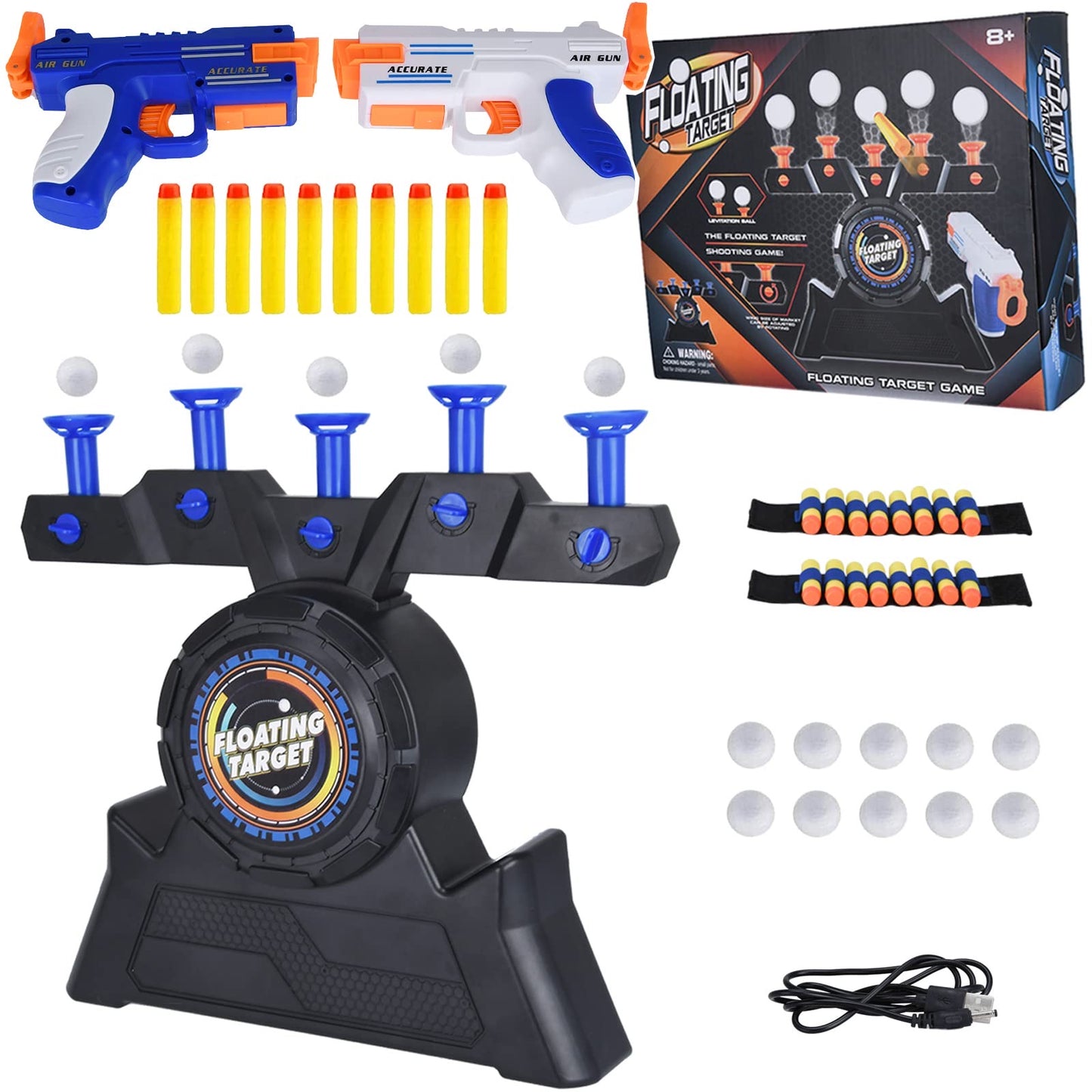 Floating target shooting game set