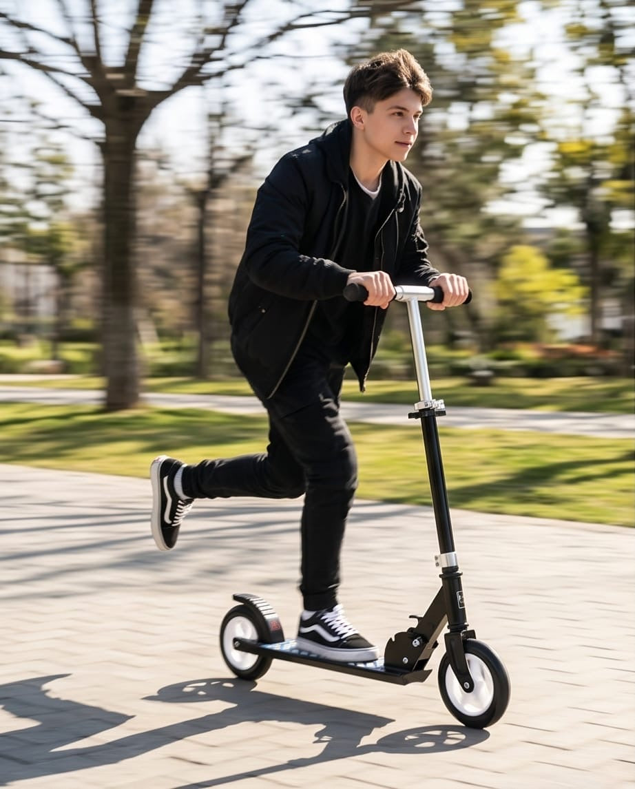Kids ride on scooter