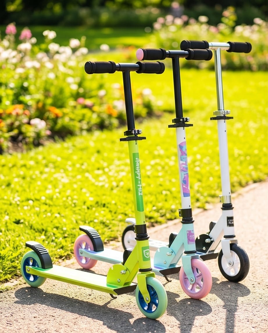 Kids ride on scooter