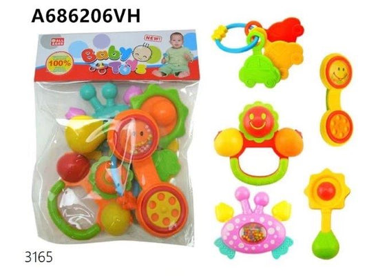 5 pieces Music and Sound Rattle Set