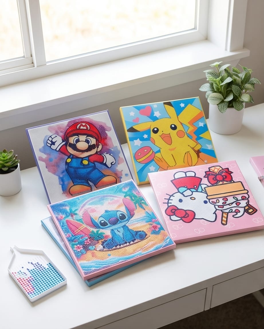 Diamond painting ket