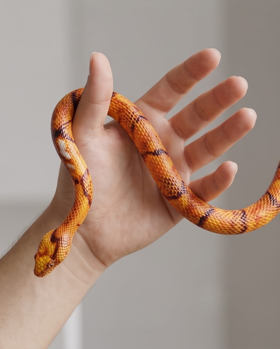 Realistic toy snake