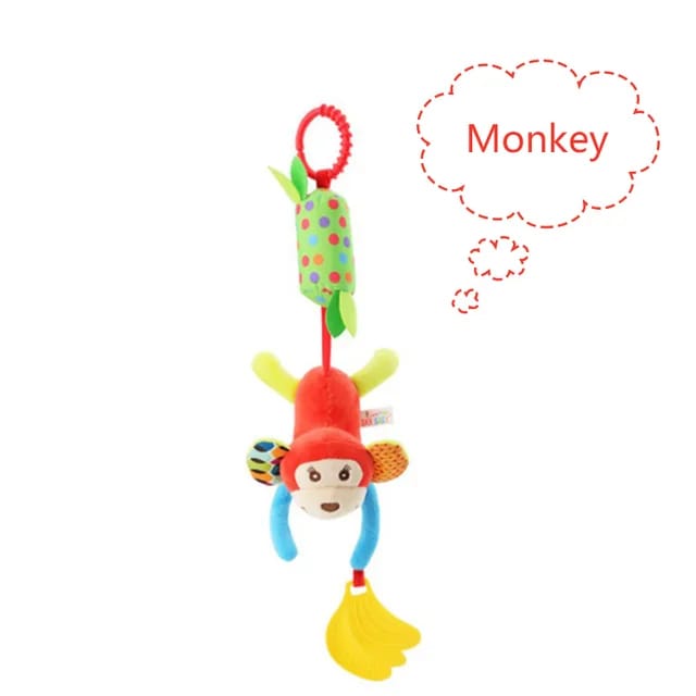 Soft rattle baby teethers of animal characters